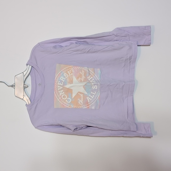 Converse Other - Girls Purple Converse Graphic Long Sleeve T Shirt